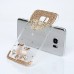 Samsung Galaxy S7 Edge - Luxury Handmade Bling Bling 3D Rhinestone Crystal Protective Hard Clear Phone Cover Case - Owl and Flower